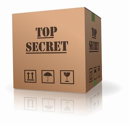 simsearch:400-09225864,k - top secret package cardboard box with important information Stock Photo - Budget Royalty-Free & Subscription, Code: 400-04229198