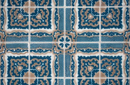 simsearch:400-08962382,k - Detail of Portuguese glazed tiles. Stock Photo - Budget Royalty-Free & Subscription, Code: 400-04229627