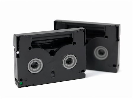 simsearch:400-04728971,k - Mini DV Cassettes isolated against a white background Stock Photo - Budget Royalty-Free & Subscription, Code: 400-04220231