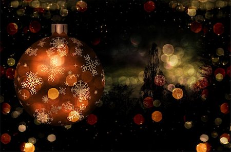 simsearch:400-06473585,k - Christmas Tree Ball Illustration Fotografie stock - Microstock e Abbonamento, Codice: 400-04220385