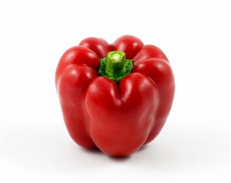 simsearch:400-04300921,k - Red Pepper isolated on white background Photographie de stock - Aubaine LD & Abonnement, Code: 400-04220382
