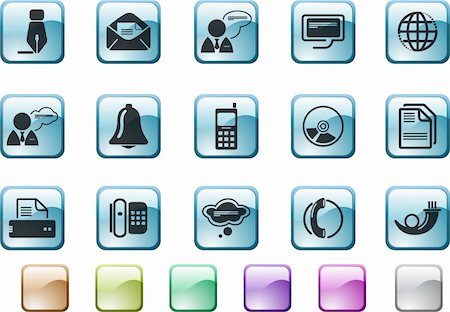 Communication icons Stock Photo - Budget Royalty-Free & Subscription, Code: 400-04220579