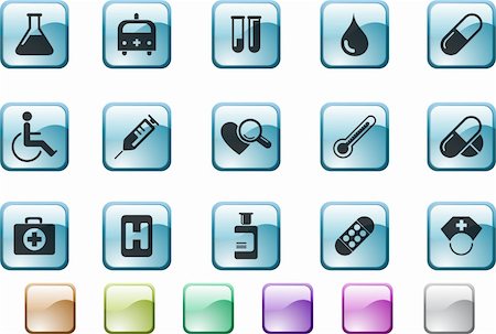 Healthcare and Pharma icons Stock Photo - Budget Royalty-Free & Subscription, Code: 400-04220572