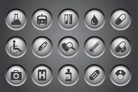 Healthcare and Pharma icons Stock Photo - Budget Royalty-Free & Subscription, Code: 400-04220589