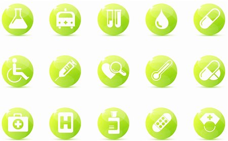 Healthcare and Pharma icons Stock Photo - Budget Royalty-Free & Subscription, Code: 400-04220608