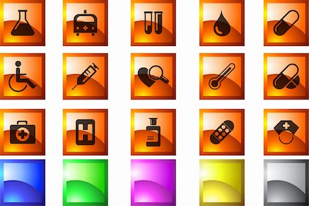 Healthcare and Pharma icons Stock Photo - Budget Royalty-Free & Subscription, Code: 400-04220625