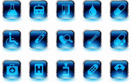 Healthcare and Pharma icons Stock Photo - Budget Royalty-Free & Subscription, Code: 400-04220681