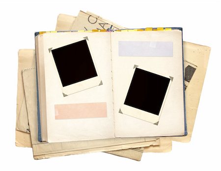 simsearch:400-04914530,k - Old book. Objects isolated over white Stockbilder - Microstock & Abonnement, Bildnummer: 400-04221106