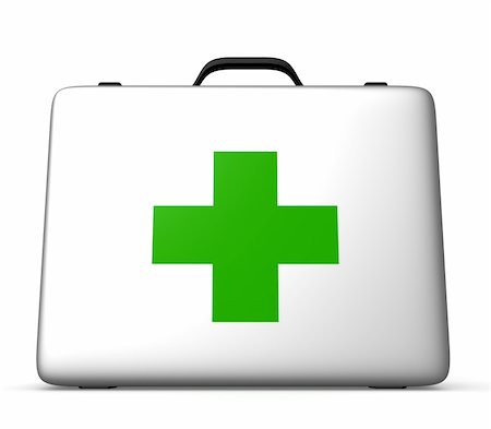 first medical assistance - Herbal medical box. 3d images isolated on white background. Foto de stock - Super Valor sin royalties y Suscripción, Código: 400-04221332