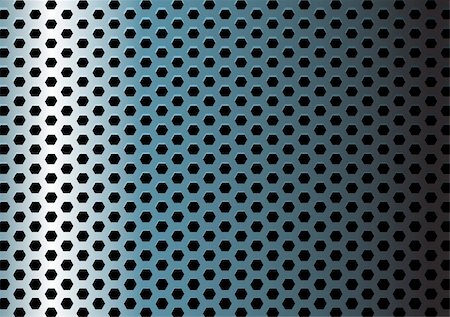 embossed - Metal texture / pattern with hexagon holes Stock Photo - Budget Royalty-Free & Subscription, Code: 400-04221497