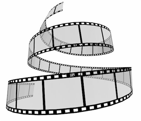 production movie background - 3d Film Strip. White background. Digitally Generated. Stock Photo - Budget Royalty-Free & Subscription, Code: 400-04222995