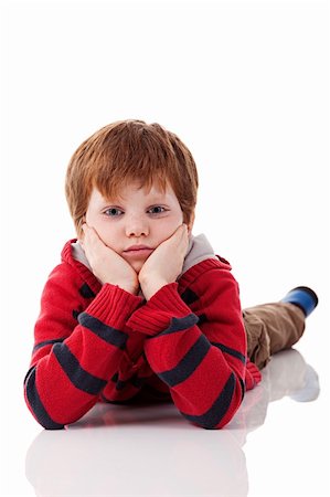 simsearch:400-05745952,k - Cute boy, lying on the floor Stock Photo - Budget Royalty-Free & Subscription, Code: 400-04223226