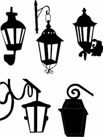 paunovic (artist) - lantern silhouette - vector Stockbilder - Microstock & Abonnement, Bildnummer: 400-04223318