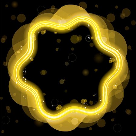 round objects - Vector - Golden Design Border with Sparkles and Swirls. Photographie de stock - Aubaine LD & Abonnement, Code: 400-04223897