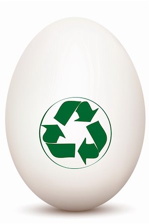 simsearch:400-04384469,k - illustration of recycle egg on white background Photographie de stock - Aubaine LD & Abonnement, Code: 400-04234075