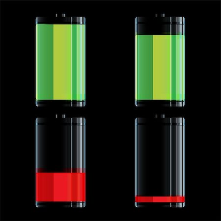 simsearch:400-04265733,k - illustration of levels of battery Stock Photo - Budget Royalty-Free & Subscription, Code: 400-04234099