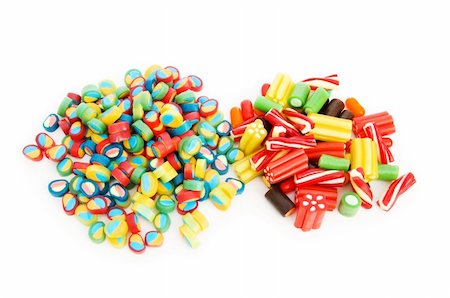 simsearch:400-05237252,k - Colourful sweets isolated on the white background Stock Photo - Budget Royalty-Free & Subscription, Code: 400-04234649