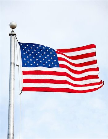 simsearch:400-05103121,k - United States of America Flag Waving in the wind Foto de stock - Royalty-Free Super Valor e Assinatura, Número: 400-04234677