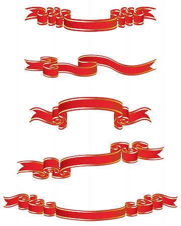 event flag signage - Set of different vector ribbons for design use Stock Photo - Budget Royalty-Free & Subscription, Code: 400-04234833