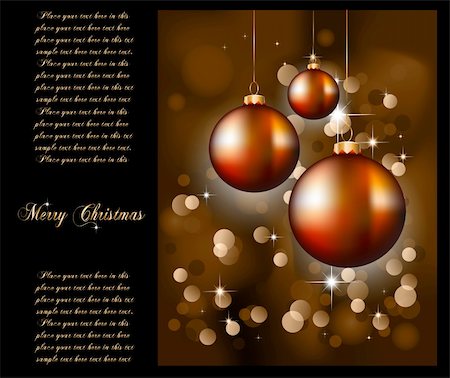 simsearch:400-06178863,k - Suggestive Elegant Christmas Backgrounds with Stunning Baubles and Glitter elements Stock Photo - Budget Royalty-Free & Subscription, Code: 400-04235507