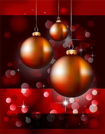 simsearch:400-05199885,k - Suggestive Elegant Christmas Backgrounds with Stunning Baubles and Glitter elements Foto de stock - Royalty-Free Super Valor e Assinatura, Número: 400-04235509