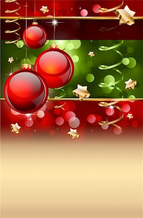 simsearch:400-05746334,k - Merry Christmas Elegant Background for Flyers or Posters Foto de stock - Super Valor sin royalties y Suscripción, Código: 400-04235500