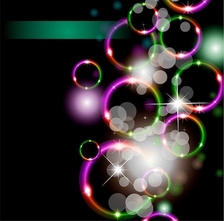 round objects - Abstract Futuristic Rainbow Lights Background for Poster of Flyers Photographie de stock - Aubaine LD & Abonnement, Code: 400-04235539