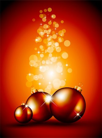 simsearch:400-05365110,k - Suggestive Elegant Christmas Backgrounds with Stunning Baubles and Glitter elements Fotografie stock - Microstock e Abbonamento, Codice: 400-04235531