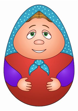 simsearch:400-04786757,k - Doll matreshka, Russian traditional national wooden doll Stock Photo - Budget Royalty-Free & Subscription, Code: 400-04235560