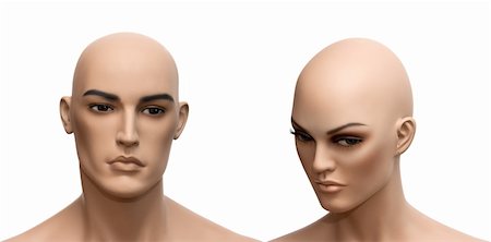 photo bald woman head - Plastic dolls Stock Photo - Budget Royalty-Free & Subscription, Code: 400-04235600