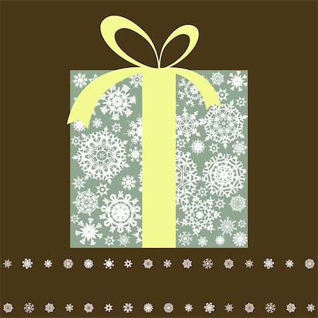 simsearch:400-05673387,k - Retro gift box with bow. EPS 8 vector file included Stock Photo - Budget Royalty-Free & Subscription, Code: 400-04235610