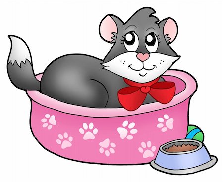 simsearch:400-04628759,k - Cute cat in den - color illustration. Stock Photo - Budget Royalty-Free & Subscription, Code: 400-04235848