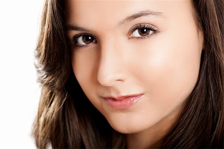 Close-up portrait of a beautiful teenage girl Stock Photo - Budget Royalty-Free & Subscription, Code: 400-04235990