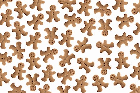 simsearch:400-05746007,k - Background made with tens of homemade gingerbread man cookies Stockbilder - Microstock & Abonnement, Bildnummer: 400-04236053