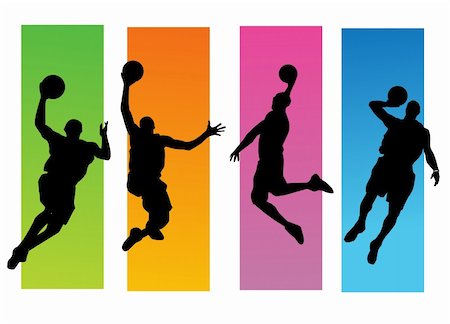 Basketball players Photographie de stock - Aubaine LD & Abonnement, Code: 400-04236103