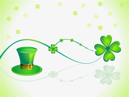 simsearch:400-06570489,k - abstract st patricks day card vector illustration Stock Photo - Budget Royalty-Free & Subscription, Code: 400-04236814