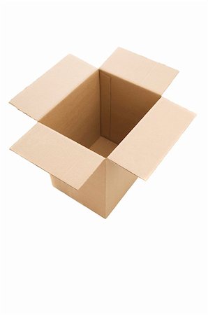 simsearch:400-04407352,k - Paper box. Isolated over white Photographie de stock - Aubaine LD & Abonnement, Code: 400-04237083