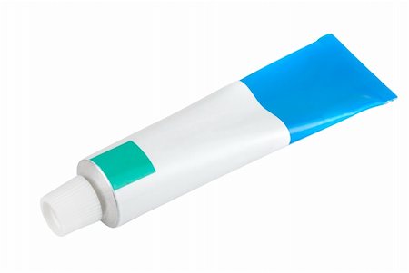 simsearch:400-04806901,k - Cream tube isolated on a white background Foto de stock - Royalty-Free Super Valor e Assinatura, Número: 400-04237120