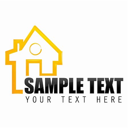 simsearch:400-05041300,k - illustration of home sample card on white background Photographie de stock - Aubaine LD & Abonnement, Code: 400-04237212