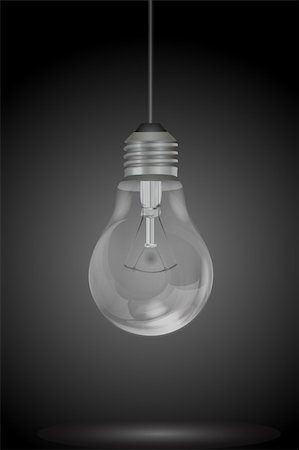 simsearch:400-04901392,k - illustration of hanging electric bulb Stock Photo - Budget Royalty-Free & Subscription, Code: 400-04237258