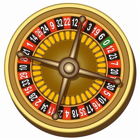 simsearch:400-04672615,k - illustration of roulette board on white background Stock Photo - Budget Royalty-Free & Subscription, Code: 400-04237259