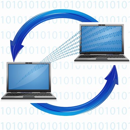 simsearch:400-04122568,k - illustration of computer connectivity on white background Fotografie stock - Microstock e Abbonamento, Codice: 400-04237414