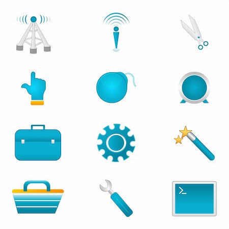 simsearch:400-07570955,k - illustration of web icons on white background Stock Photo - Budget Royalty-Free & Subscription, Code: 400-04237435