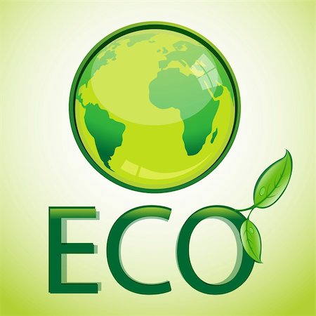 simsearch:400-04872735,k - illustration of eco globe Stockbilder - Microstock & Abonnement, Bildnummer: 400-04237443