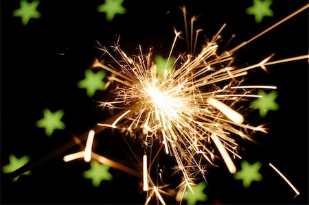 simsearch:400-05263557,k - holiday or christmas sparkler for celebrating xmas Stock Photo - Budget Royalty-Free & Subscription, Code: 400-04237584