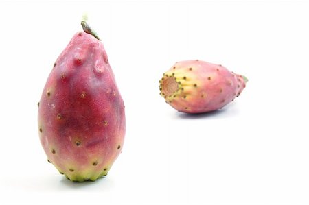 prickly pear cactus - Dragon fruit isolated on a white background. Foto de stock - Super Valor sin royalties y Suscripción, Código: 400-04237598