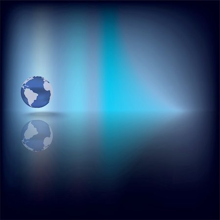 simsearch:400-04885353,k - Abstract dark background with globe on blue Stock Photo - Budget Royalty-Free & Subscription, Code: 400-04237693