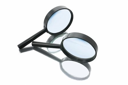 simsearch:400-04996978,k - Magnifying Glasses with Reflection Photographie de stock - Aubaine LD & Abonnement, Code: 400-04237778