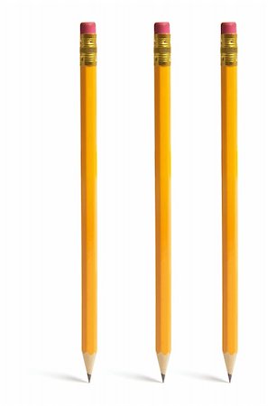 simsearch:400-04777216,k - Pencils Standing on Isolated White Background Photographie de stock - Aubaine LD & Abonnement, Code: 400-04237960