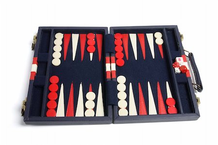 Backgammon Set on White Background Foto de stock - Super Valor sin royalties y Suscripción, Código: 400-04237970